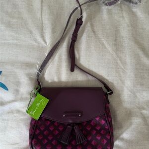 Vera Bradley Crossbody Bag in Purple and Pink